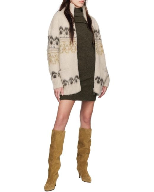 Isabel Marant Green Hilde Knitted Mini Dress