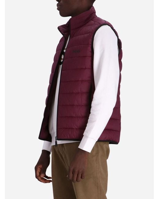 Boss Purple Thor Padded Gilet for men