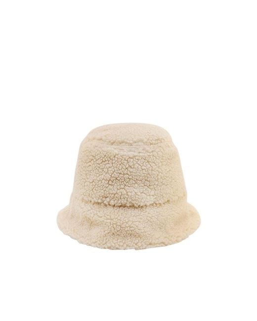 Stella McCartney Natural Brushed Effect Bucket Hat