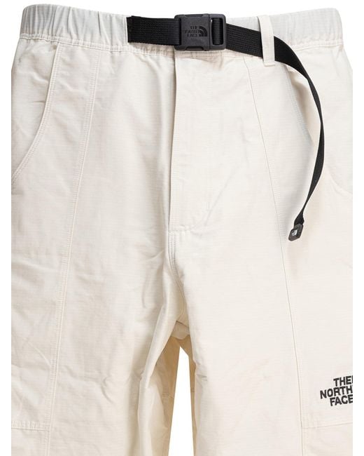 The North Face Natural Logo Embroidered Elastic Waist Pants for men
