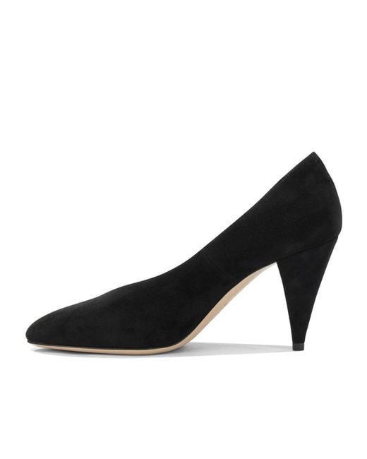 Casadei Black Round-Toe High Heels