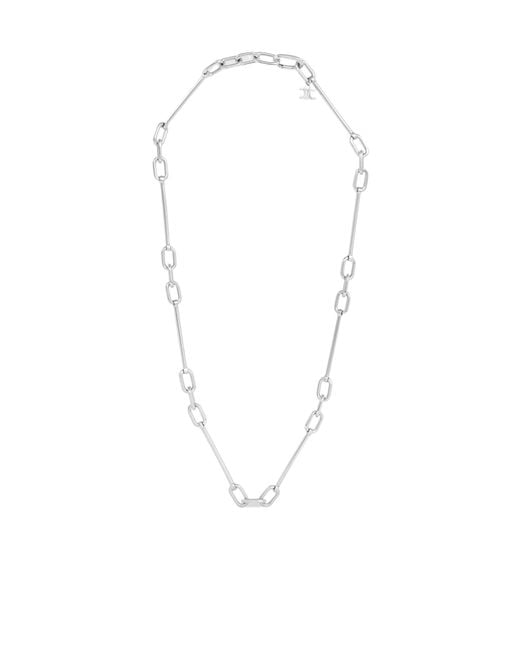 Céline White Charms Thin Short Chain Necklace for men