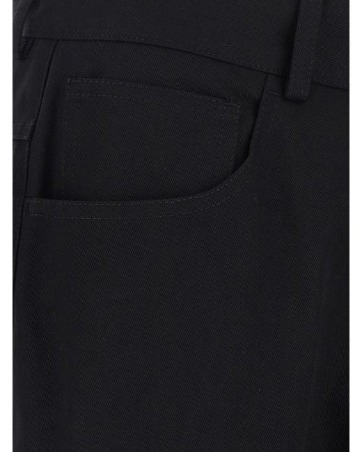Amiri Black Slim High-Rise Pants for men