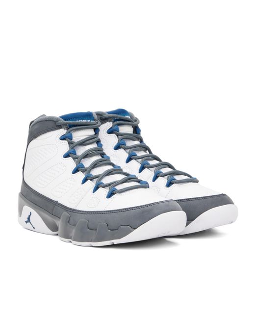 Nike Blue Air Jordan 9 Retro High-Top Sneakers for men