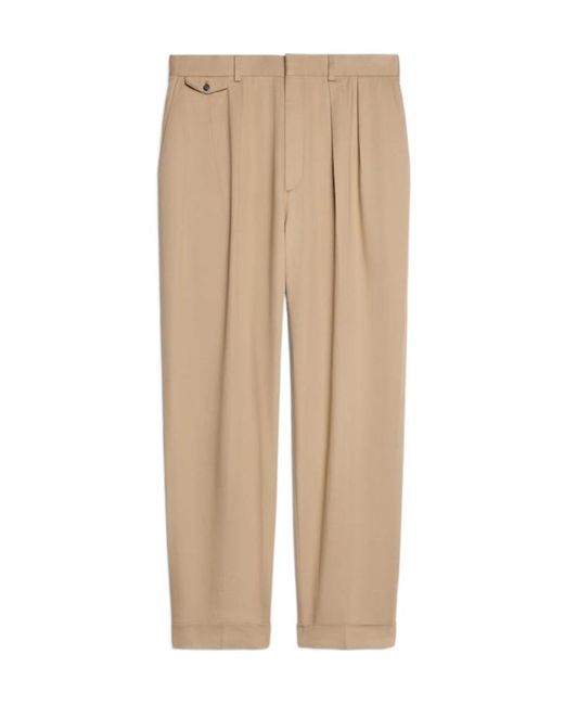 Céline Natural Pleated Trousers for men
