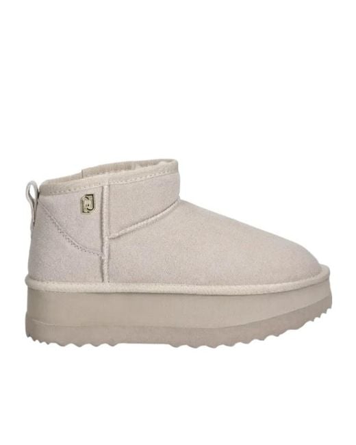 Liu Jo Gray Platform Ankle Boots