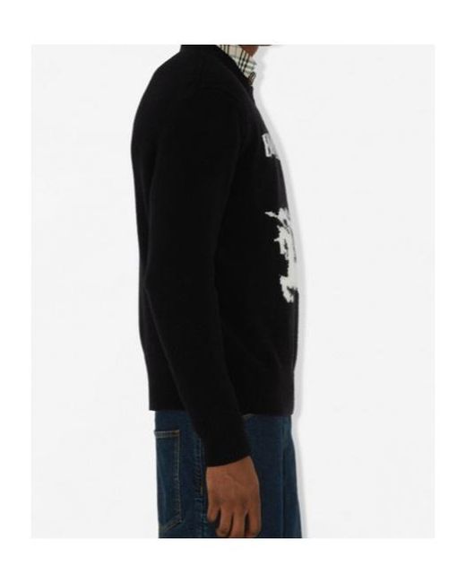 Burberry Black Ekd Cashmere Jumper for men