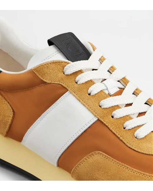 Tod's Brown Round-Toe Sneakers for men