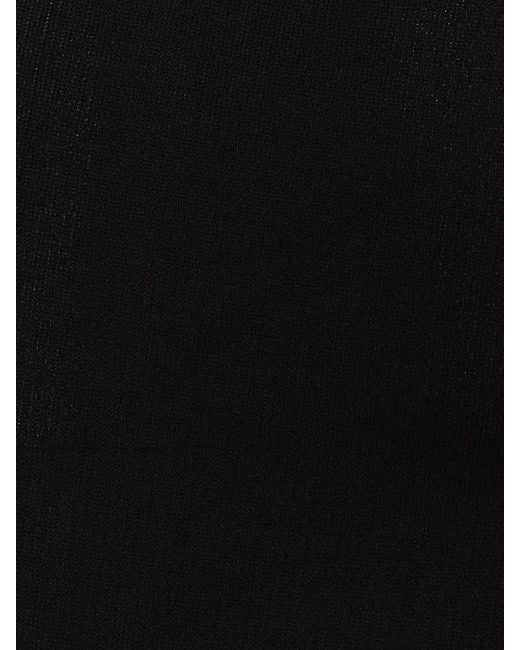 Jil Sander Black High-Waisted Midi Skirt