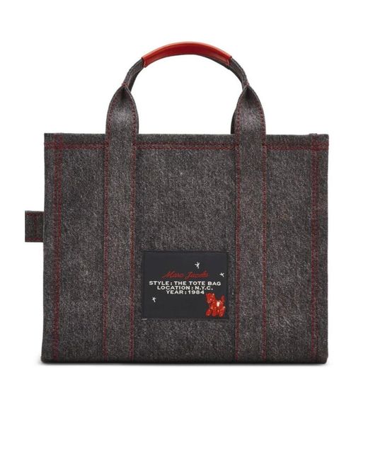 Marc Jacobs Black The Denim Medium Tote Bag