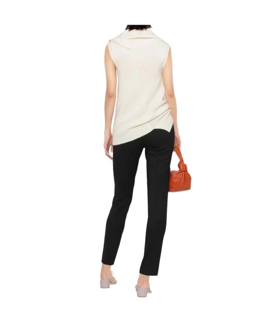 P.A.R.O.S.H. Gray Mid-Rise Tapered Virgin Wool Trousers
