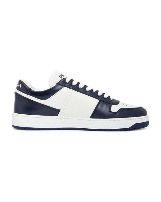 Prada Blue Downtown Lace-Up Sneakers for men