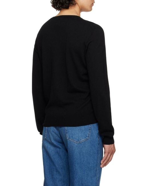 The Row Black Rowley Sweater for men