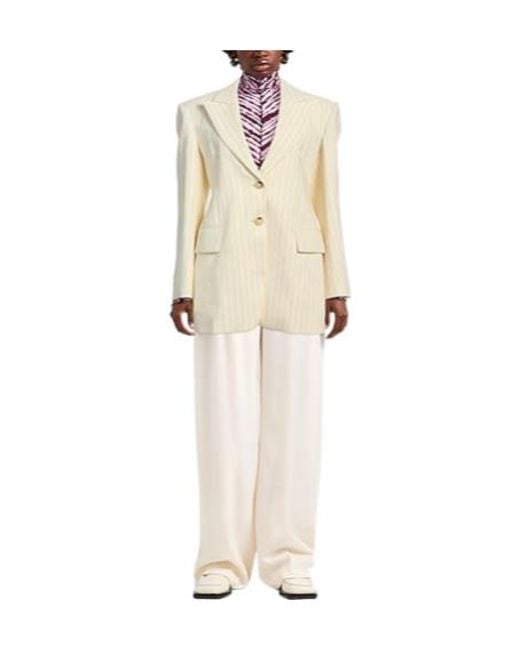 Sportmax Natural Striped Blazer