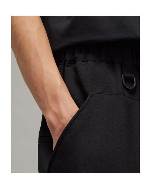 Y-3 Black Sport Uniform Belted Waist Trousers for men