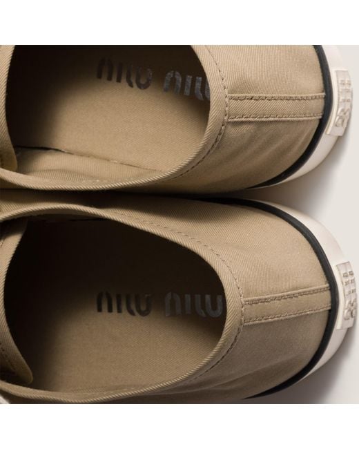 Miu Miu Brown Chino Sneakers