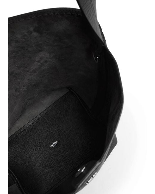 Max Mara Black Logo Tote Bag