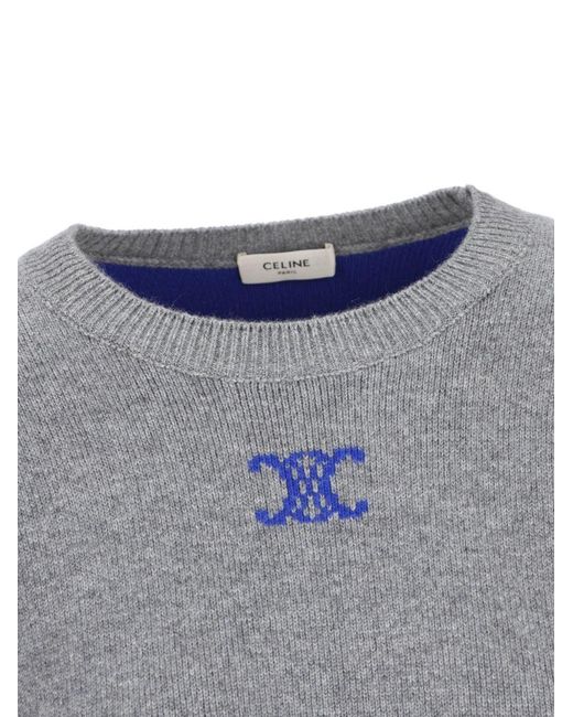 Céline Gray Crewneck Sweater
