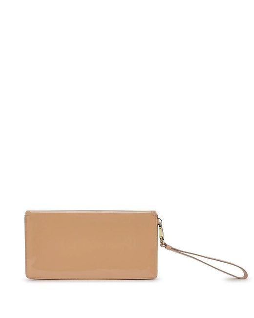 Ferragamo Natural Logo Clutch