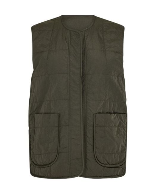 Varley White Button Reversible Vest