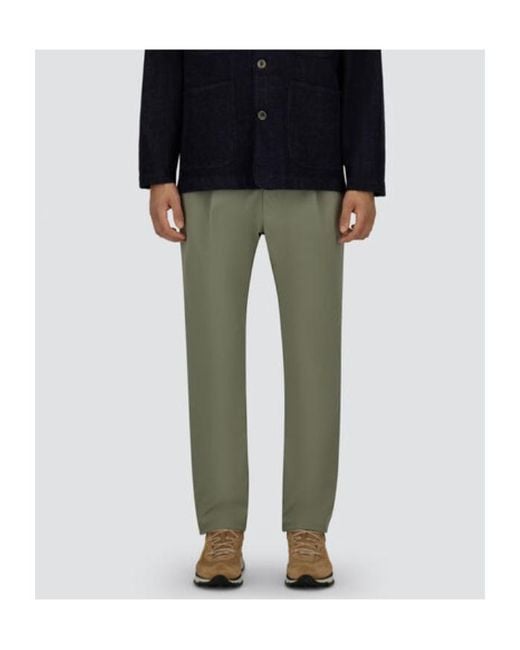 Herno Gray Button Detailed Tapered Trousers for men