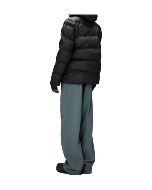 Rains Black Alta Puffer for men