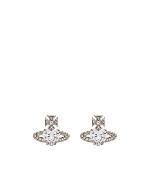 Vivienne Westwood White Ariella Earrings