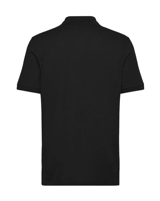 Just Cavalli Black Logo Cotton Polo Shirt for men