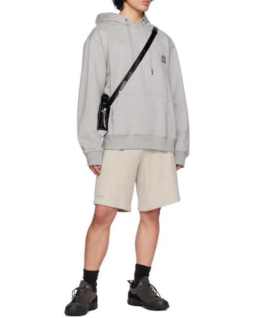 Wooyoungmi Gray Long-Sleeved Hoodie for men