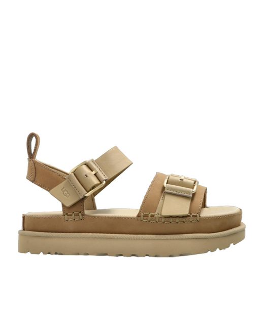 Ugg Metallic Goldenstar Buckle-Strap Sandals