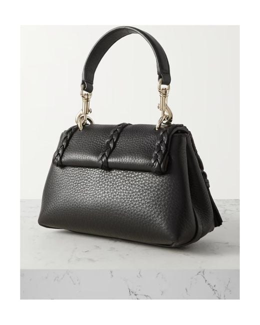 Chloé Black Chloé Penelope Tassel Detailed Mini Top Handle Bag