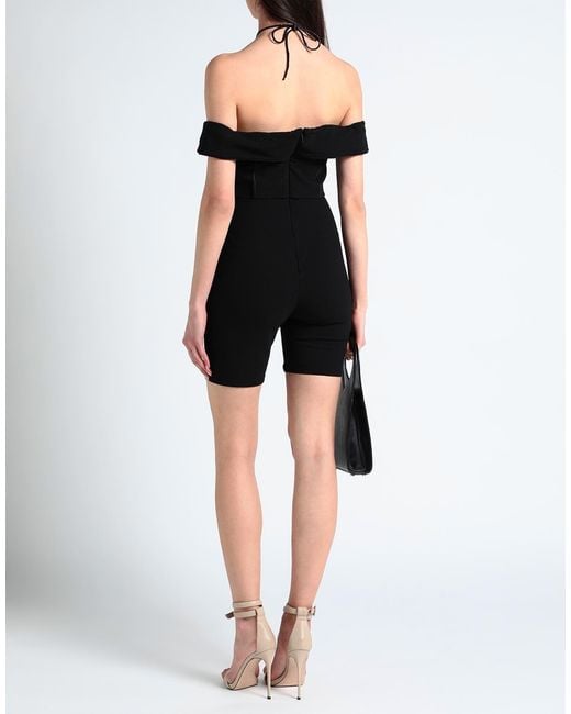 Saint Laurent Black Solid Color Jumpsuit