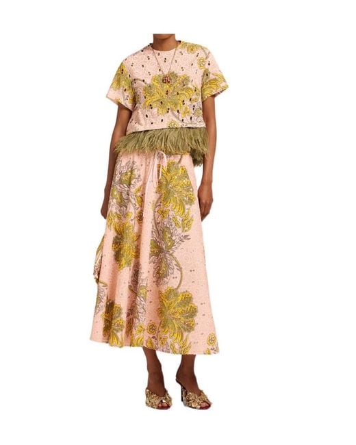 LaDoubleJ Natural Drawstring Skirt