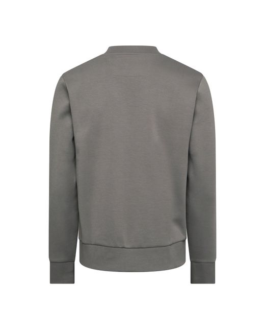 Boss Gray Long-Sleeve Sweat Top for men