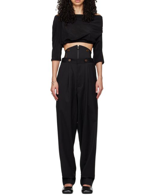 Vivienne Westwood Black Zip-Up Trousers
