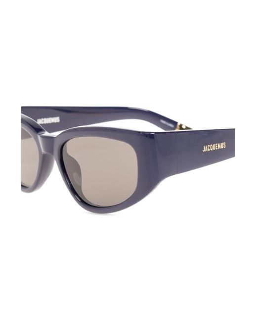 Jacquemus Gray Rectangle Frame Sunglasses
