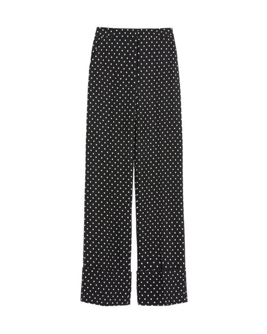 Valentino Gray Supergran Polka Dot Printed Pants