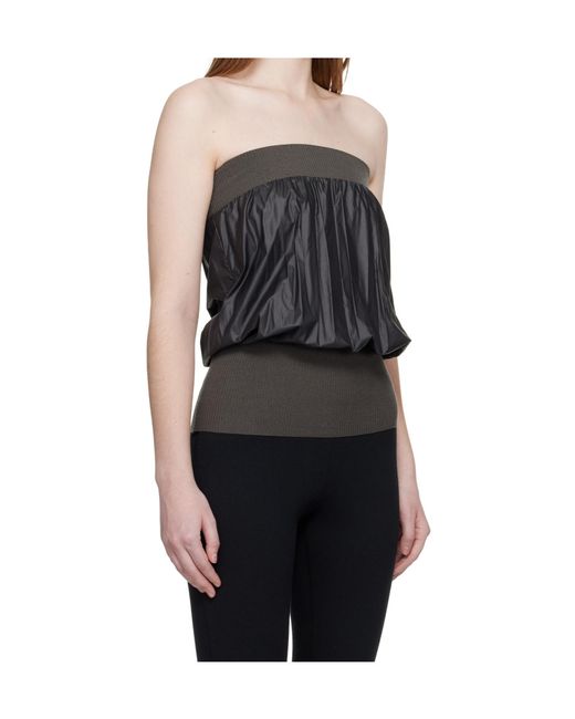 Paloma Wool Black Strapless Bra