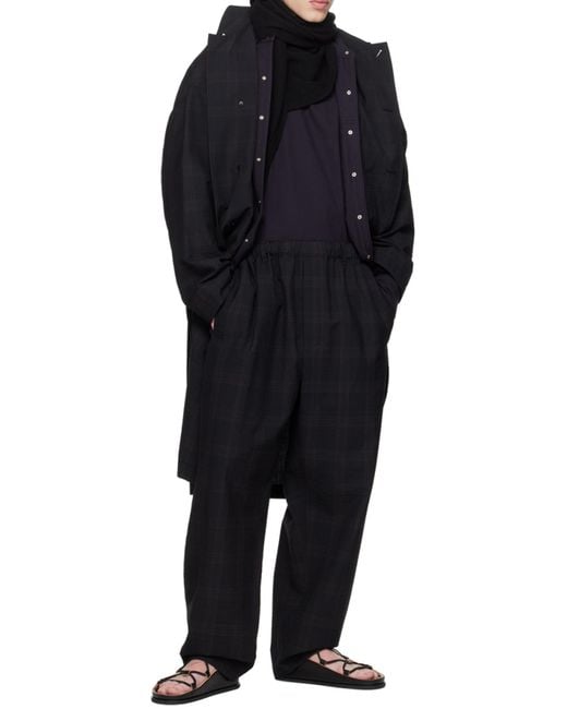 Lemaire Blue Twill Button-Up Shirt