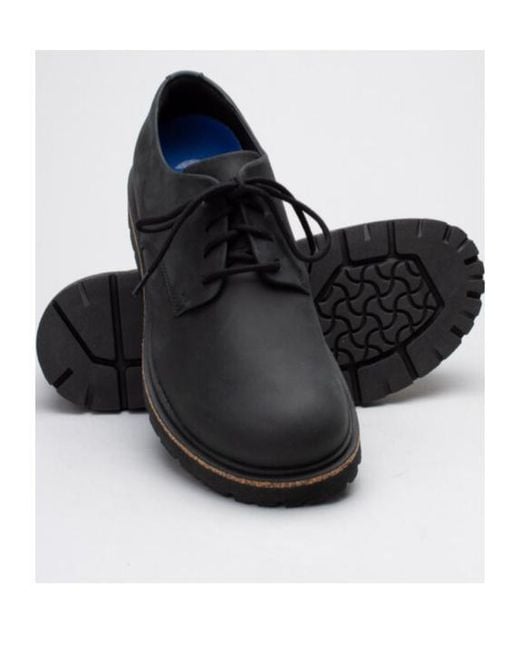 Birkenstock Black Highwood Derby Lace-Up Shoes for men
