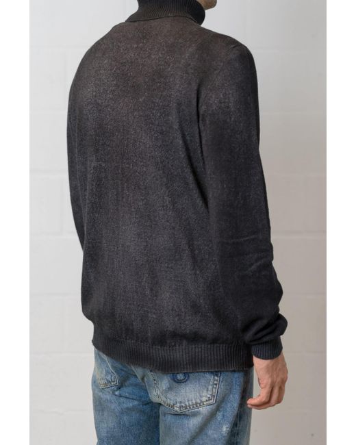 Avant Toi Black High-Necked Wool Sweater for men