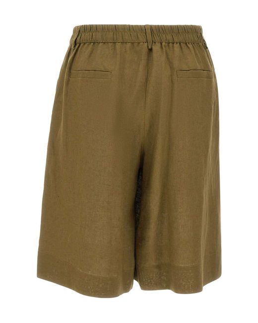 Kaos Green Elastic-Waist Bermuda Shorts