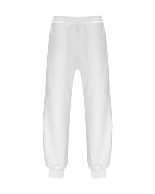 McQueen White Logo-Print Track Pants