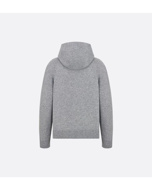 Dior Gray Icons Hooded Sweatshirt for men
