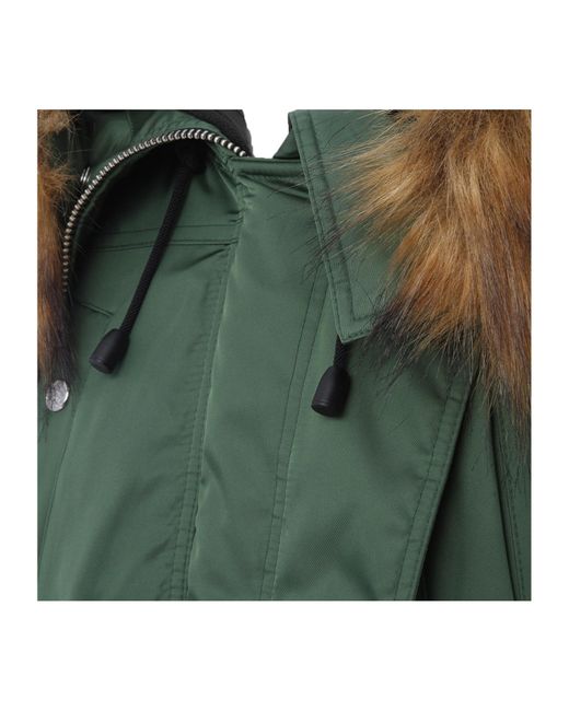 Burberry Green Hooded Coat