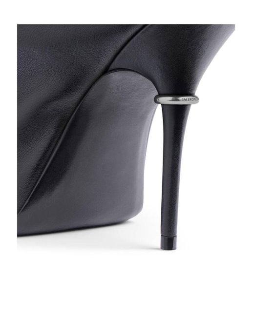 Balenciaga Black Calfskin Wader Clutch Bag