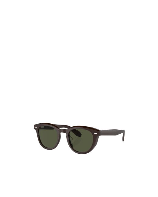 Oliver Peoples Green N.05 Round-Frame Sunglasses for men