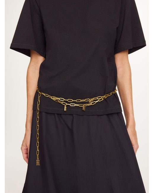 By Malene Birger Metallic Chanlas Belt