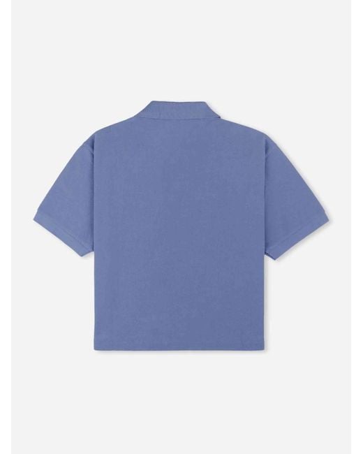 Sporty & Rich Blue Short-Sleeved Polo Shirt