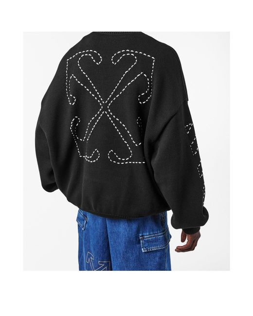 Off-White c/o Virgil Abloh Black Arrows Crew Neck Sweatshirt for men